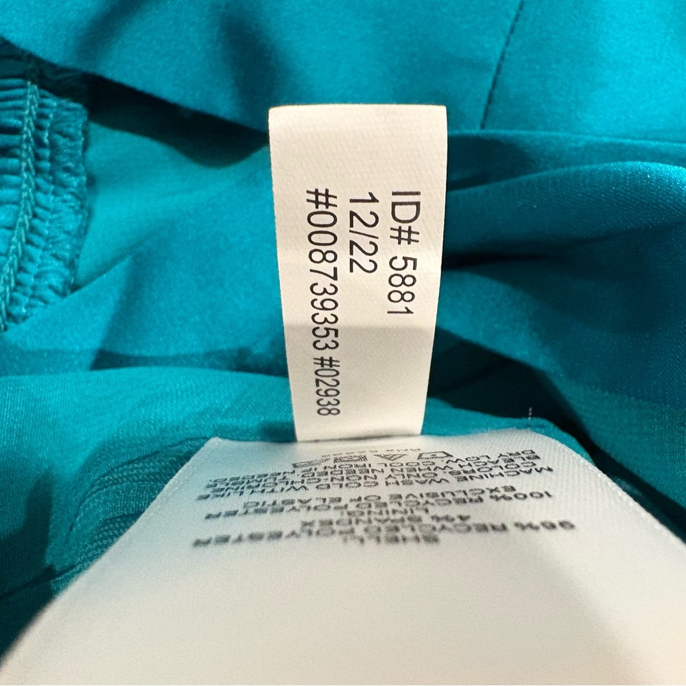 Express Turquoise One-Shoulder Blouse - Picture 5 of 6